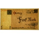 5 Mark 1940 - orange serial number - PMG 64 - cardboard paper