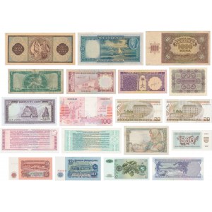 Zestaw, mix banknotów zagranicznych (19 szt.)