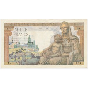 Frankreich, 1.000 Francs 1942