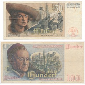 Deutschland, Satz von 50-100 Mark 1948 (2 Stück).