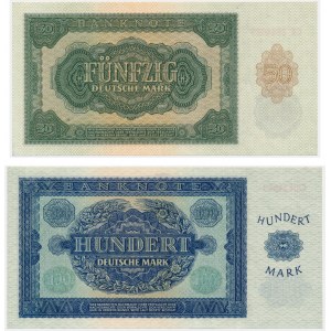 Niemcy, DDR, zestaw 50-100 marek 1948 (2 szt.)