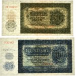 Germany, DDR, lot 50-100 Mark 1948 (2 pcs.)