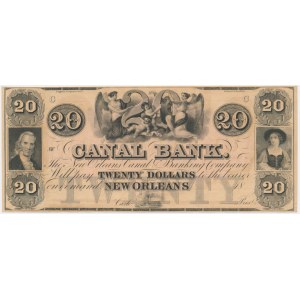 USA, Confederate States America, Nowy Orlean, 20 dolarów 18.. - C -