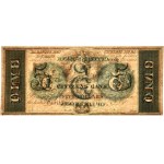 USA, Confederate States America, Nowy Orlean, 5 dolarów 18.. - B -