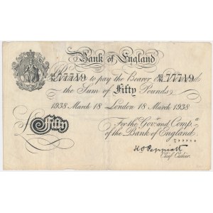 Great Britain, 50 Pounds 1938 - Operation Bernhard