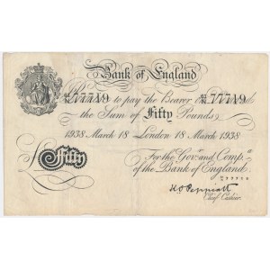 Vereinigtes Königreich, £50 1938 - Operation Bernhard