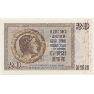 Yugoslavia, 20 Dinara 1936