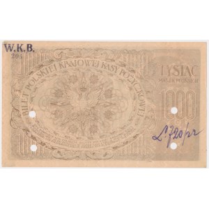 1.000 Mark 1919 - Ser.E - DIVERSION FALSCH - SCHÖN