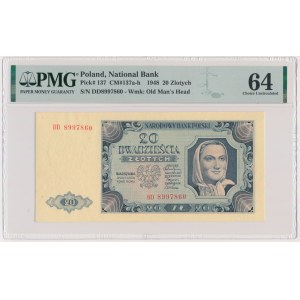 20 gold 1948 - DD - PMG 64