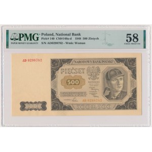 500 Gold 1948 - AD - PMG 58