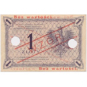 1 złoty 1919 - S.56 B - WZÓR - No. 846 -