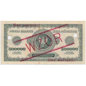 500.000 marek 1923 - WZÓR - S 123456 ❉/789000 ❉