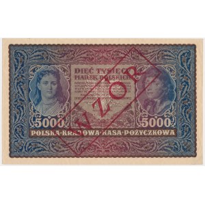 5,000 marks 1920 - MODEL - II Series A 123,456 - RARE.