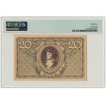 20 marks 1919 - K - PMG 35 - rare series with a comma