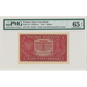 1 Mark 1919 - 1. Serie EU - PMG 65 EPQ