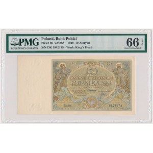 10 złotych 1929 - Ser.DK. - PMG 66 EPQ
