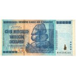 Simbabwe, 100 Billionen Dollar 2008 - AA -.