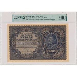 1.000 marek 1919 - III Serja AO - PMG 66 EPQ