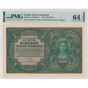 500 marks 1919 - II Series C - PMG 64 EPQ