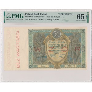 50 złotych 1925 - WZÓR - Ser.A - PMG 65 EPQ