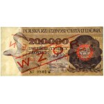 200.000 złotych 1989 - WZÓR - A 0000000 - No.0801 - GDA 64 EPQ