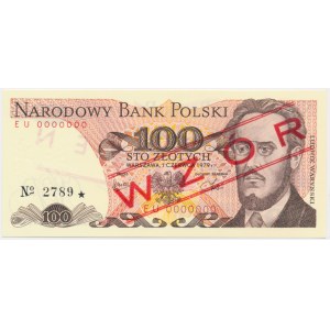 100 Zloty 1979 - MODELL - EU 0000000 - Nr.2789 -.