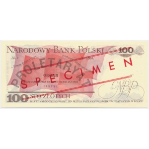 100 złotych 1979 - WZÓR - EU 0000000 - No.2789 -