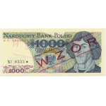 1.000 złotych 1982 - WZÓR - BM 0000000 - No.0333 - ładny numer wzoru