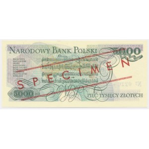 5.000 złotych 1986 - WZÓR - AY 0000000 - No.0220 -