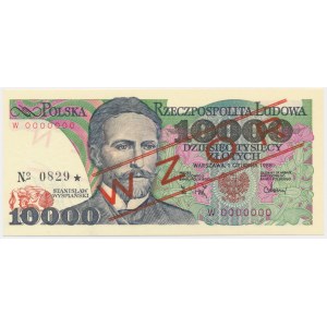 10.000 złotych 1988 - WZÓR - W 0000000 - No. 0829 - RZADKI