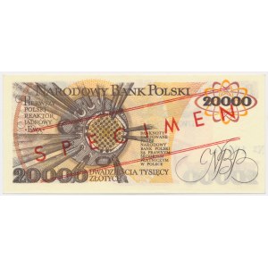 20.000 zl 1989 - MODELL - A 0000000 - Nr.1962 -.