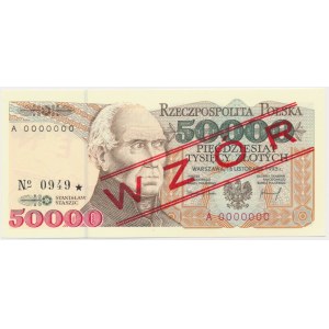 50.000 złotych 1993 - WZÓR - A 0000000 - No.0949 -