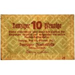 Danzig, 10 Pfennige 1923 - October - watermark ZIGZAG -