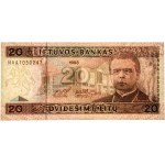 Lithuania, 20 Litu 1993
