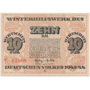 Winterhilfe für die deutsche Bevölkerung, 10 Mark 1943/44 - F -