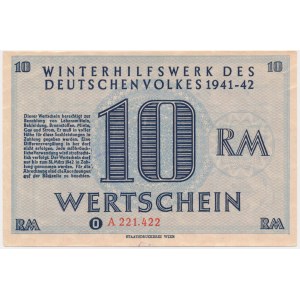 Winterhilfe für die deutsche Bevölkerung, 10 Mark 1941/42 - A -