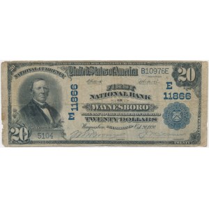 USA, Blue Seal, 20 dolarów 1920 - Elliot & Burke -