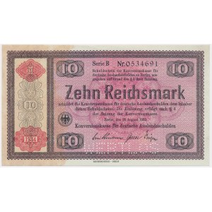 Germany, Third Reich - 10 Reichsmark 1933 - Wertlos -