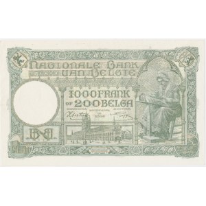 Belgium, 10.000 Francs=2.000 Belgas (1939/42)
