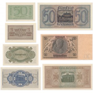 Germany, lot 50 Pfennig - 50 Mark 1929-(1944) (7 pcs.)