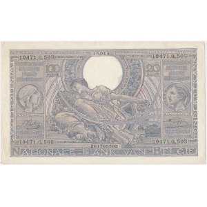Belgien, 100 Franken=20 Belgas 1943
