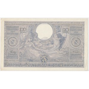 Belgien, 100 Franken=20 Belgas 1943
