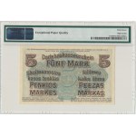 Kowno, 5 Mark 1918 - D - PMG 67 EPQ