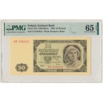 50 Zloty 1948 - CU - PMG 65 EPQ - gestreiftes Papier