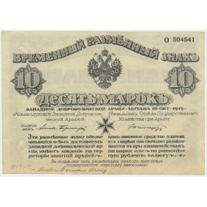 Rosja, Rosja Północno-Zachodnia, Zachodnia Armia Ochotnicza, 10 marek 1919