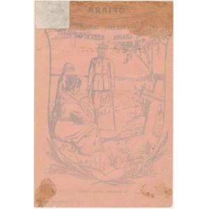 Spende, Ziegelstein für 500 Mark für Invaliden, Witwen und Waisen 1933 - Druck auf Pergament - RARE