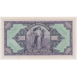 Czechoslovakia, 5.000 Korun 1920 - SPECIMEN -