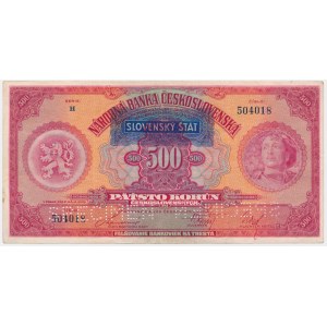 Slowakei, 500 Kronen 1929 - MODELL -.