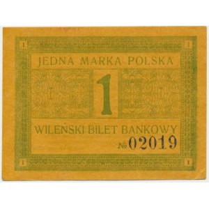 Vilnius, Vilnius Bank Ticket, 1 mark 1920 - very nice