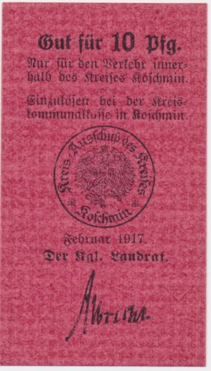 Koźmin (Koschmin), 10 fenigów 1917